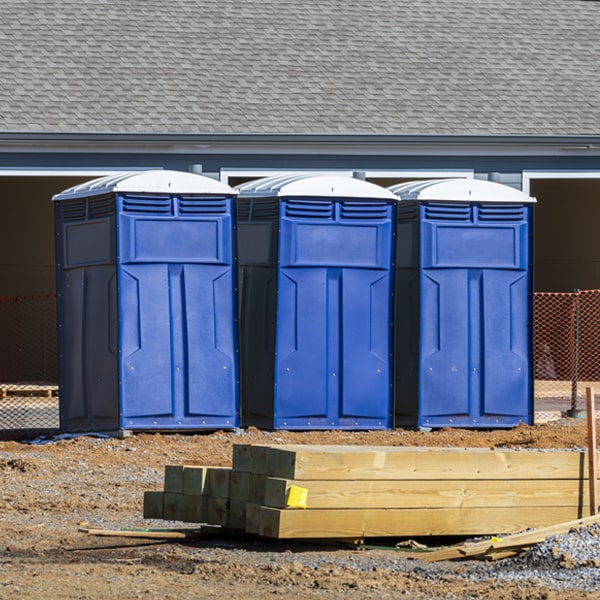 how can i report damages or issues with the portable restrooms during my rental period in Brogden NC